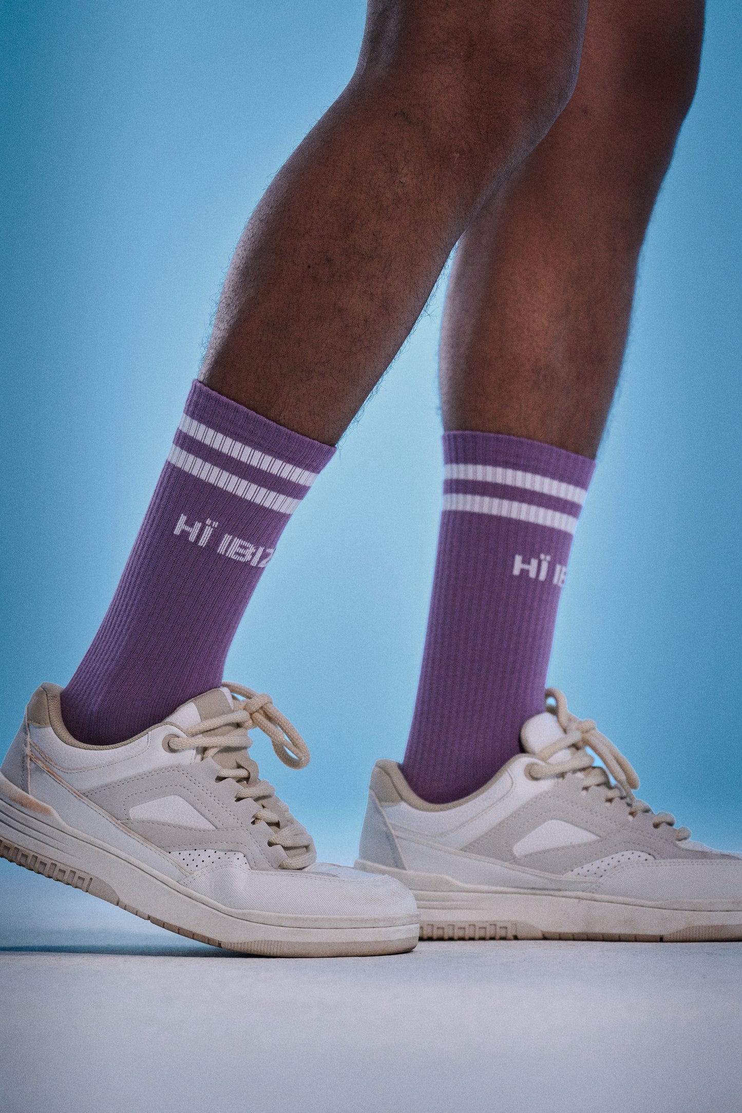 PURPLE LOGO SOCKS