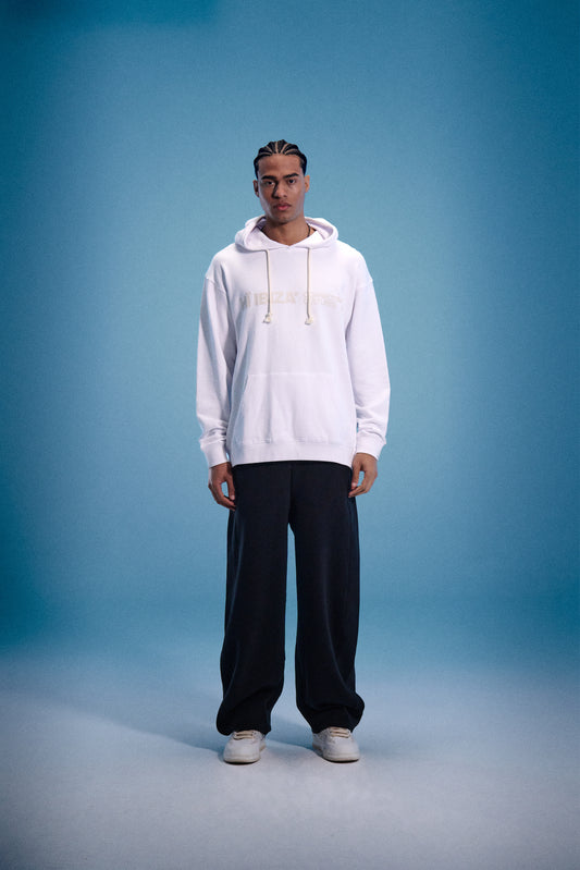 CONNECTED GLOBE WHITE HOODIE