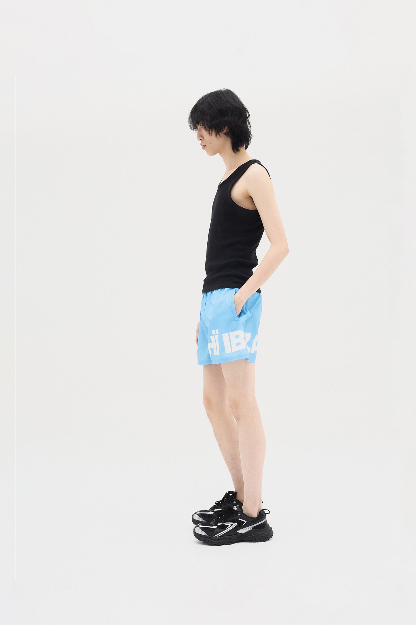 BLUE SWIM SHORTS