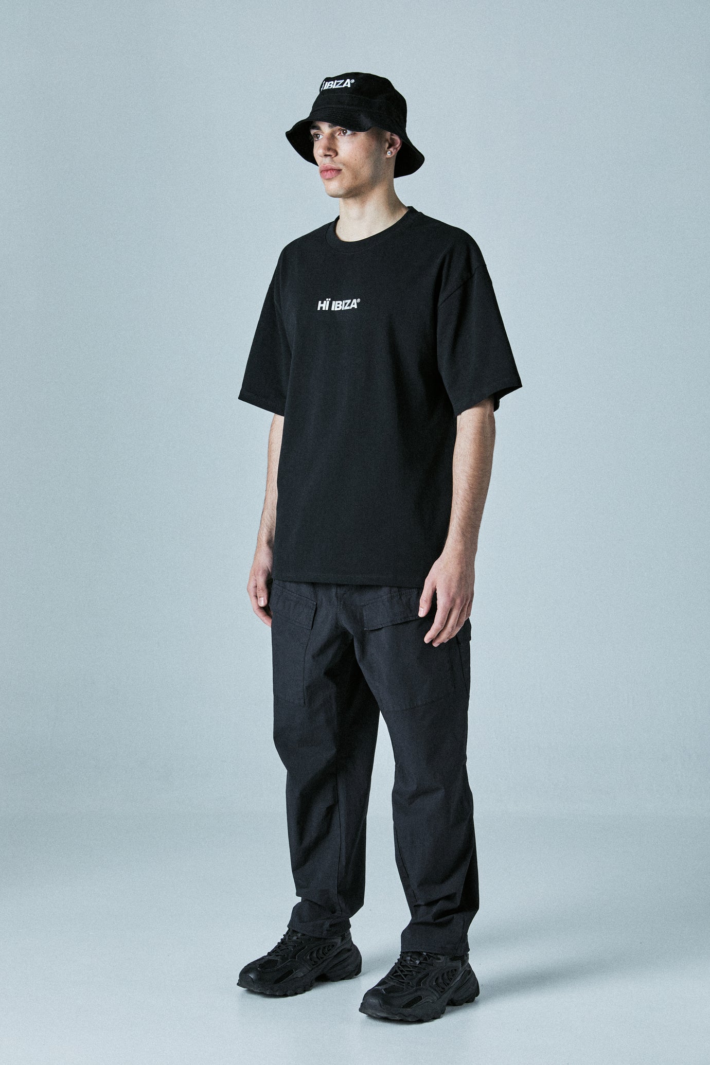 BLACK 3M LOGO TEE