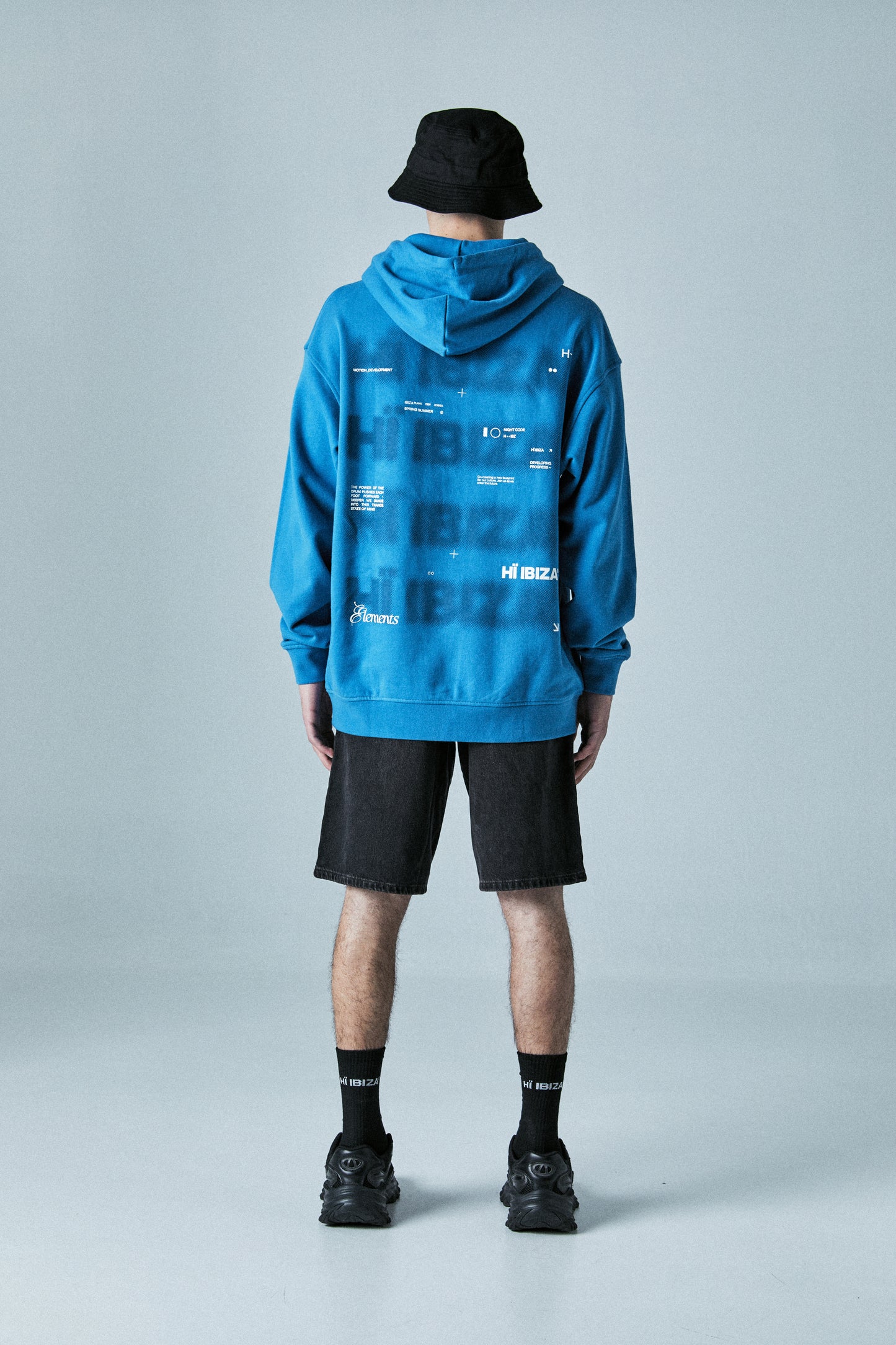 BLUE BLUR LOGO HOODIE