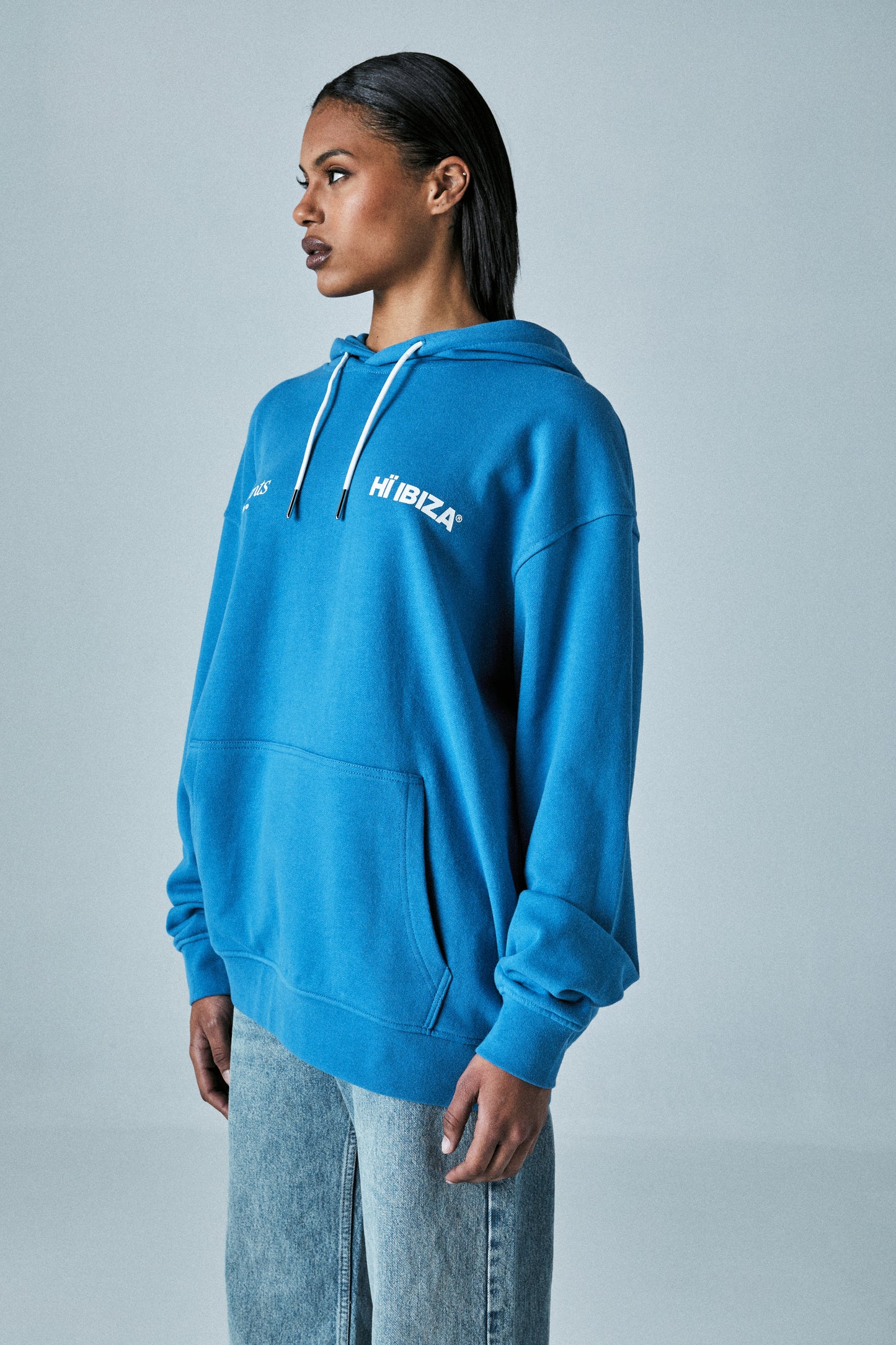 BLUE BLUR LOGO HOODIE