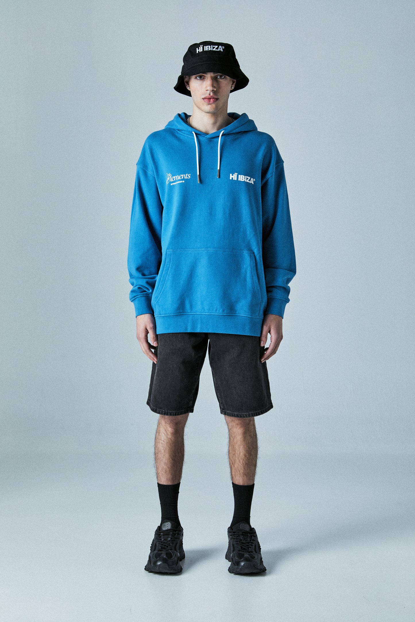 BLUE BLUR LOGO HOODIE