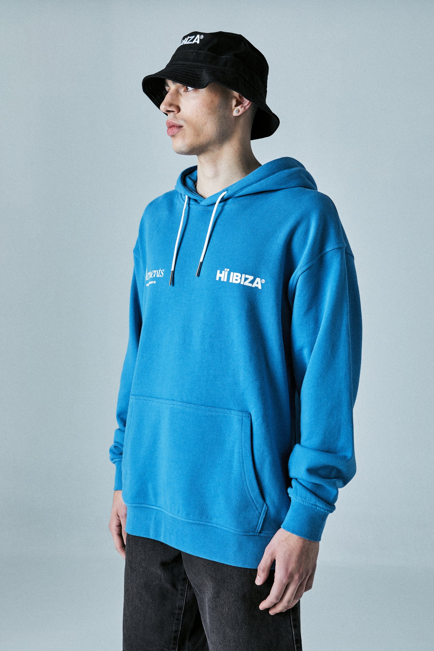 BLUE BLUR LOGO HOODIE