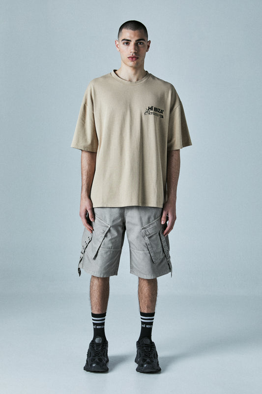 BEIGE STONE ELEMENTS TEE