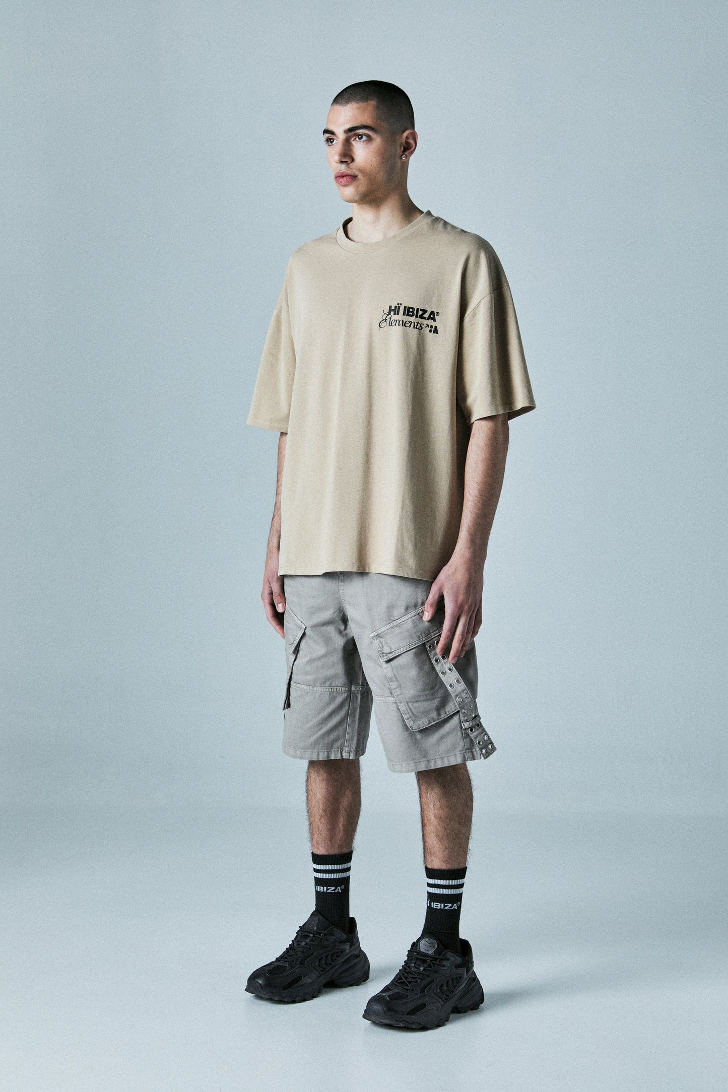 BEIGE STONE ELEMENTS TEE