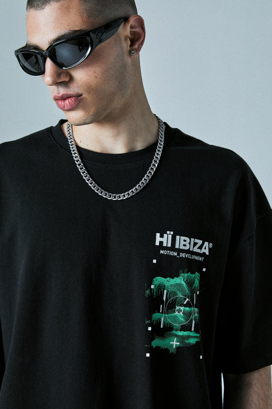 BLACK ISLAND MESH TEE