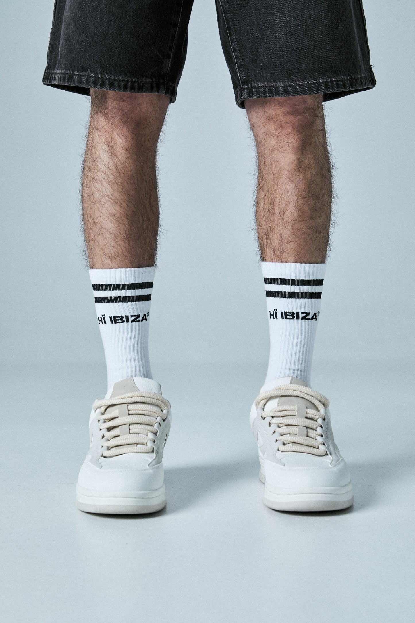 TWO TONE SOCK WHITE