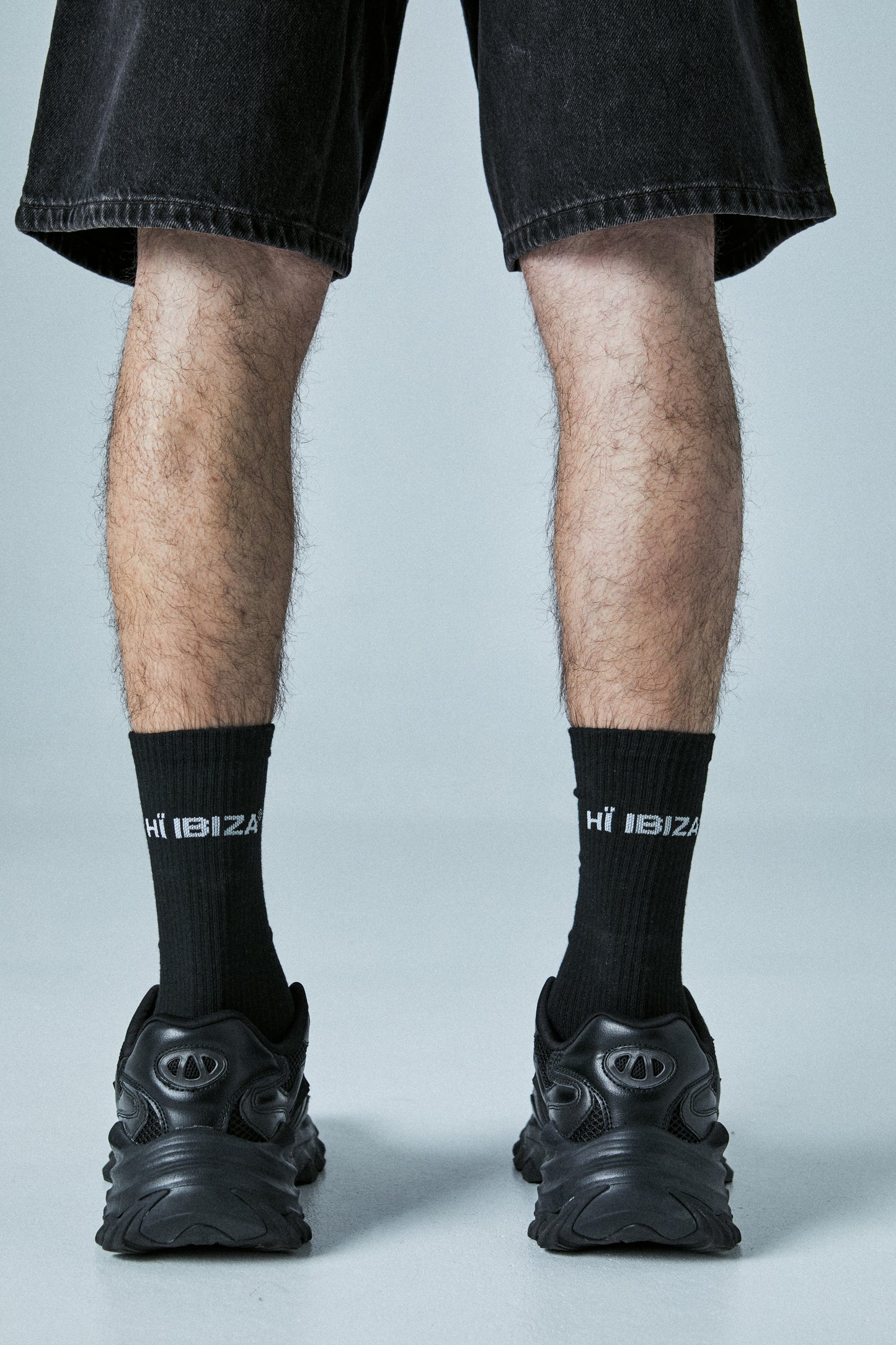 BLACK LOGO SOCK