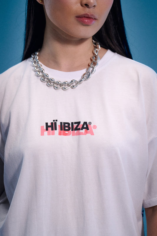 WHITE SPIRAL TEE